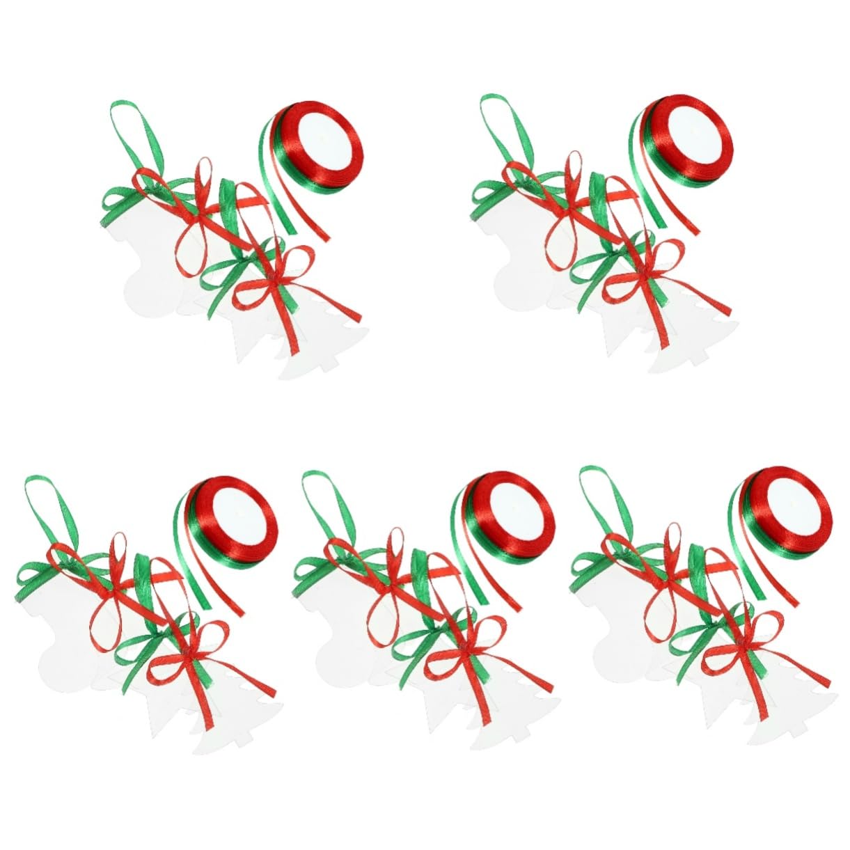 PRETYZOOM 100stücke Teiliges Transparente -weihnachtsanhänger Für Weihnachtsbaum Und Dekoration Weihnachtsdeko Für Innen Und Außenbereich Glänzende Hängende Ornamente Für