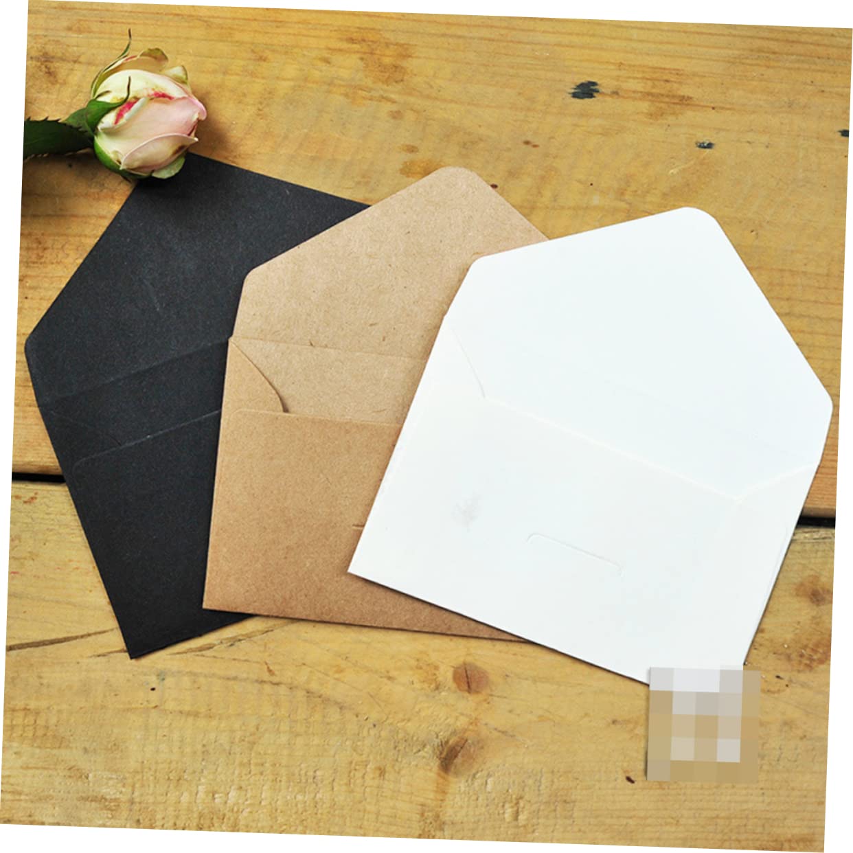 MAGICLULU 3 Sets 10 5 X 6 7 Cm Karten Kraftpapier Umschläge Dankeskarten Briefmuster Postkartenaufbewahrung 60 Stück * 3