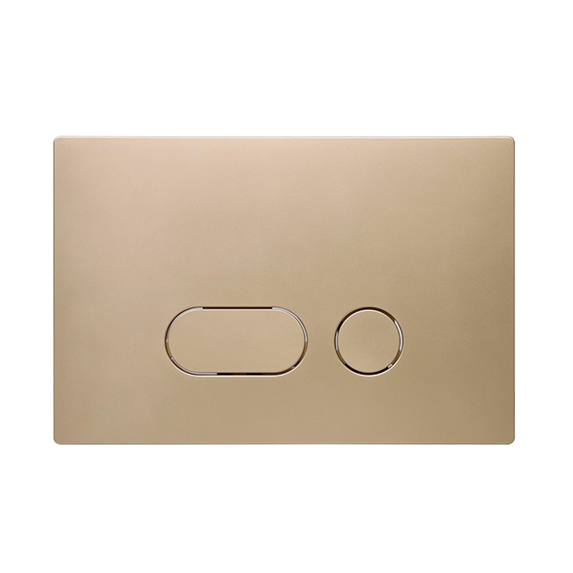 Drückerplatte 870 für Geberit Sigma in Gold – Betätigungsplatte WC 2-Mengen-Spülung aus ABS, kompatibel mit UP300, UP320, UP700, UP720, Sigma 8