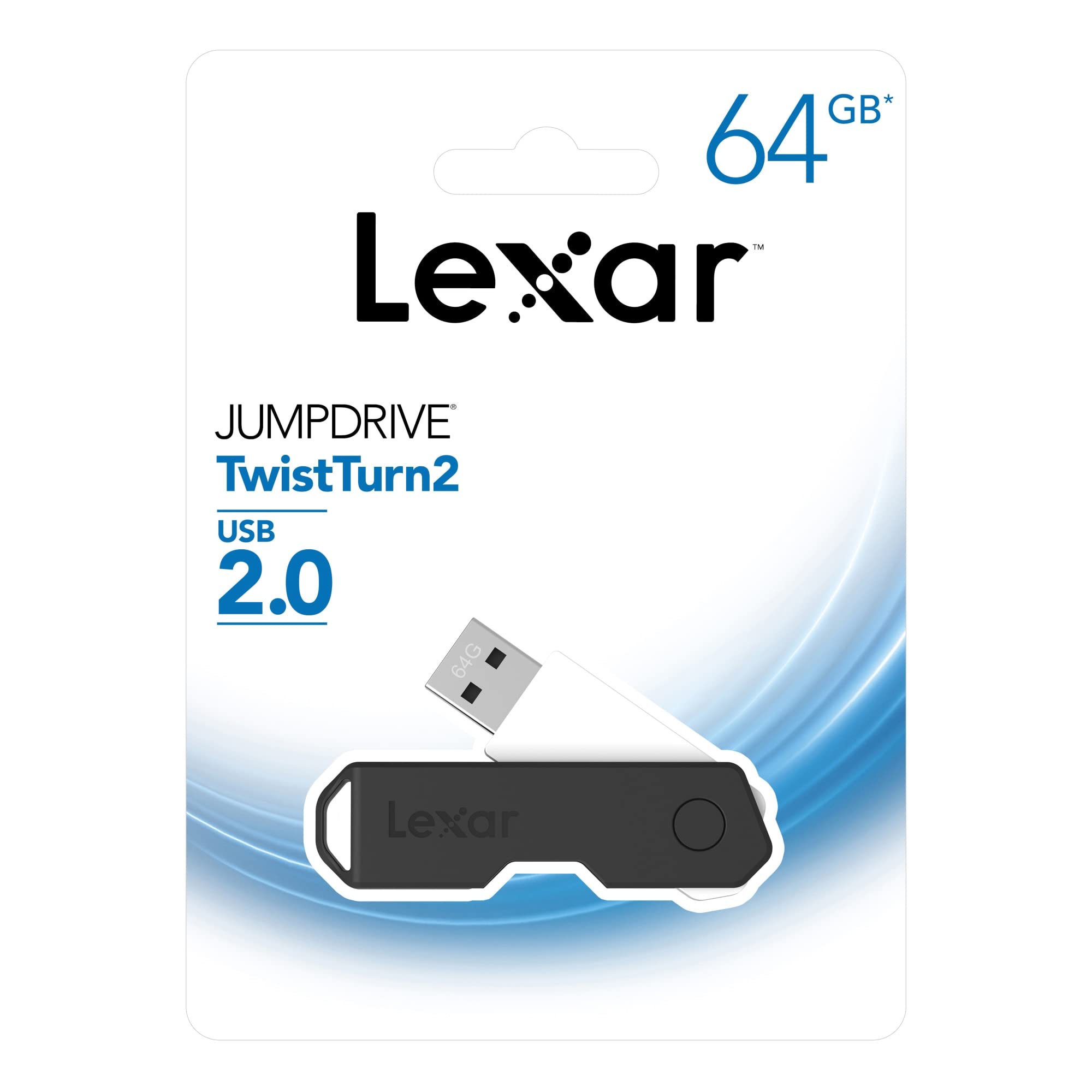 Amazon.com: Lexar JumpDrive TwistTurn2 64GB USB 2.0 Flash Drive