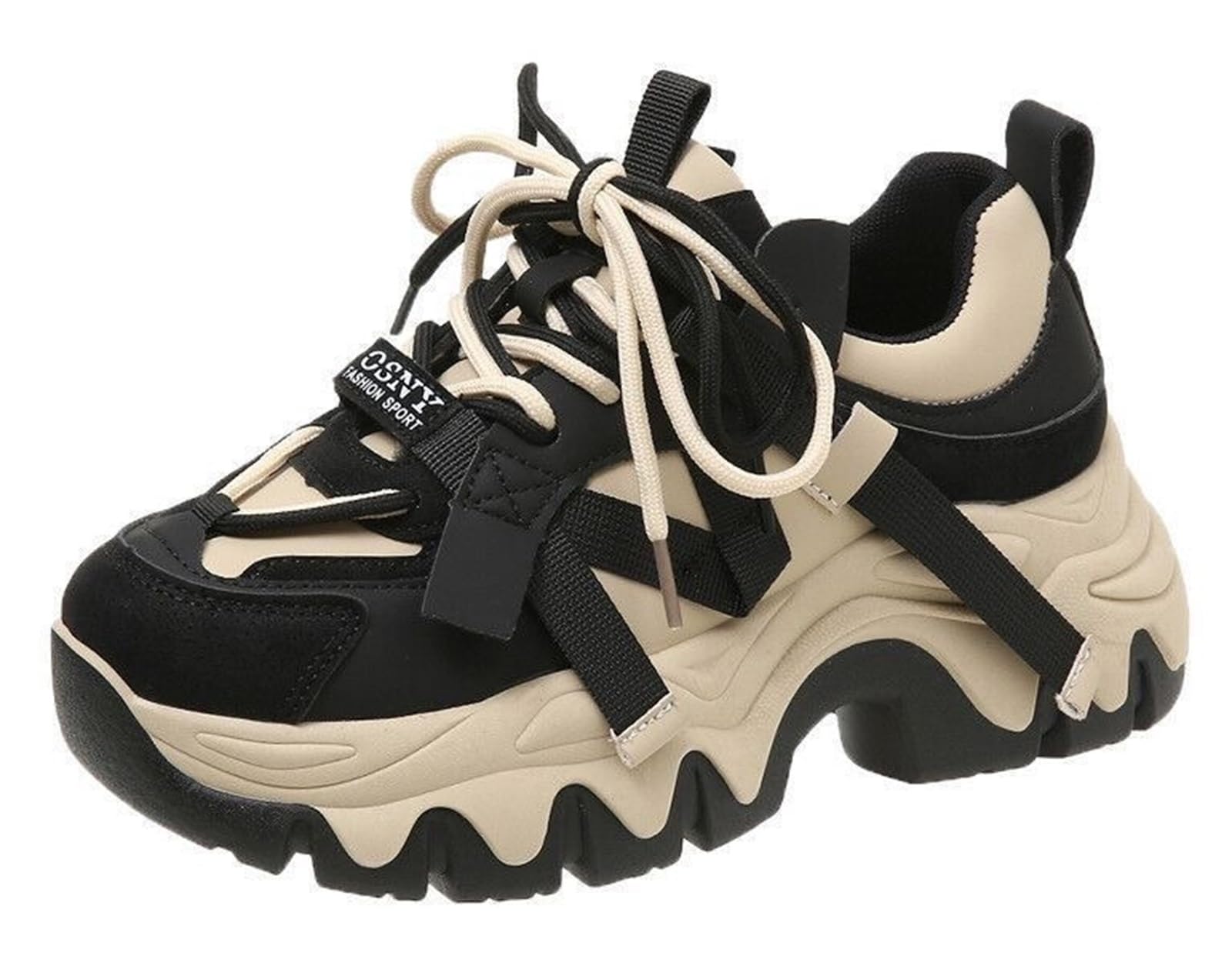 Amazon | [1/2plus] ニブンノイチプラス シューズ スニーカー 厚底