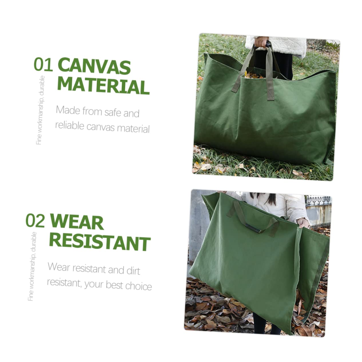 Kisangel Bolsa Para Guardar De Jardín Grande Plegable De Material Para Jardinería Recolector De Caídas Contenedor Portátil De Desechos De Jardín