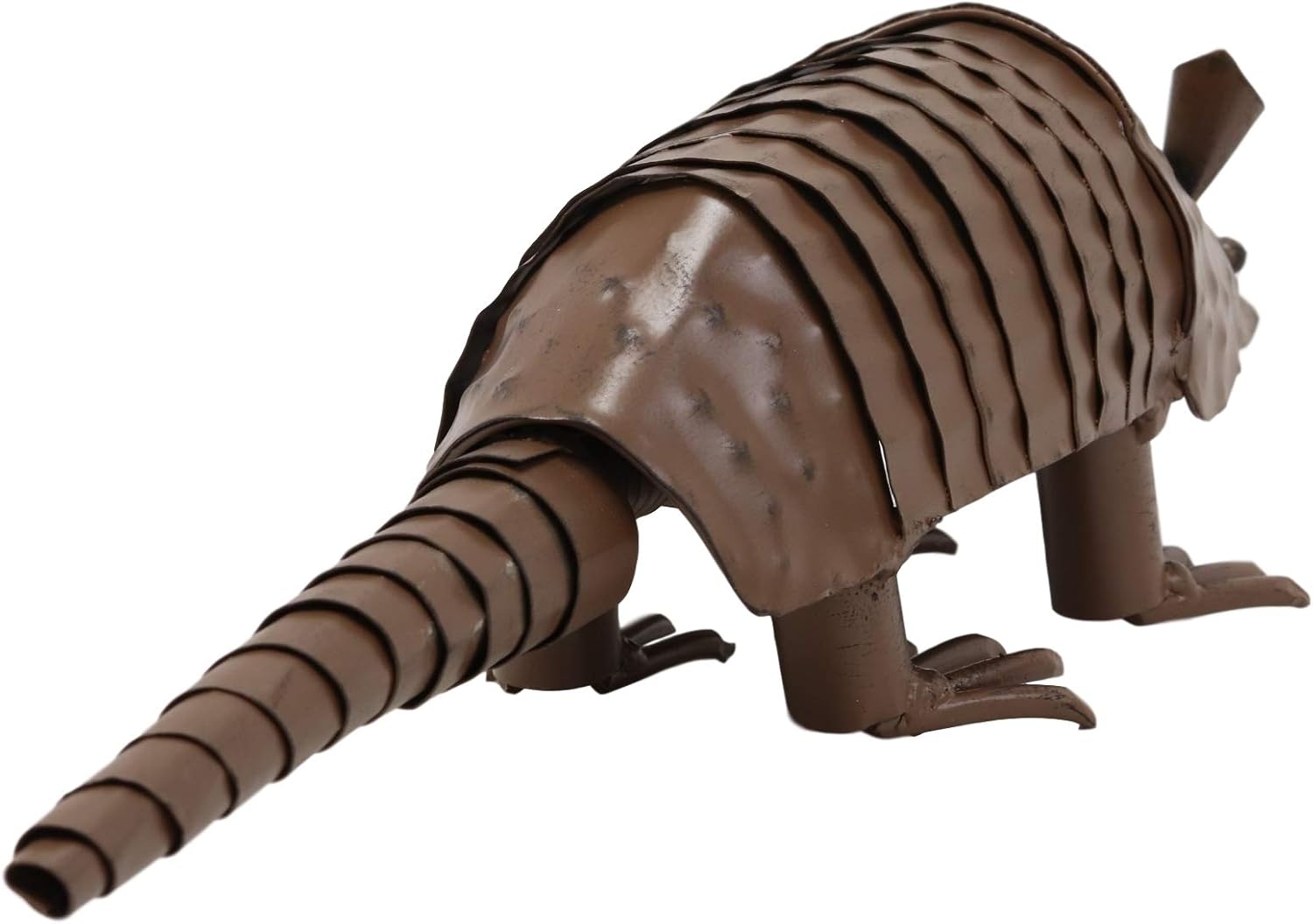 Ebros Western Rustic Forest Hand Sculpted Metal Springy Armadillo Statue 15.5" Long Cabin Lodge Decor Outdoor Garden Yard Figurine Decorative Home Art Accent Centerpiece