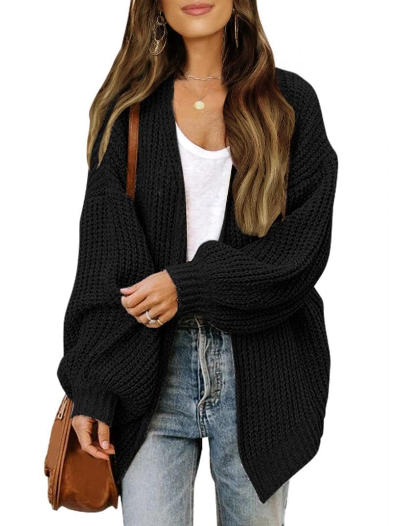 Womens V-Neck Long Sleeve AcrylidCardigan Sweater in Autumn Colors