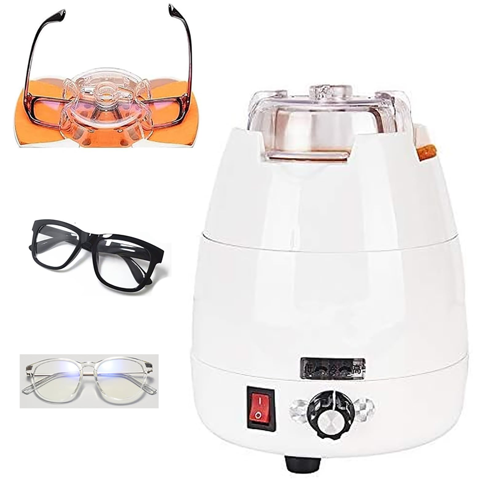 SICWEDIM Optical Eyeglasses Frame Warmer, 450W Glasses Frame Heater, Adjustable Temperature: 70°C-130°C/high Temperature Cotton At The Air Outlet,for Optical Shops