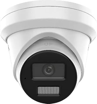 HiLook By Hikvision IPC-T259H(2.8mm) 5MP ColorVu Lite Fixed Turret Network POE IP Camera 24/7 Colour–White