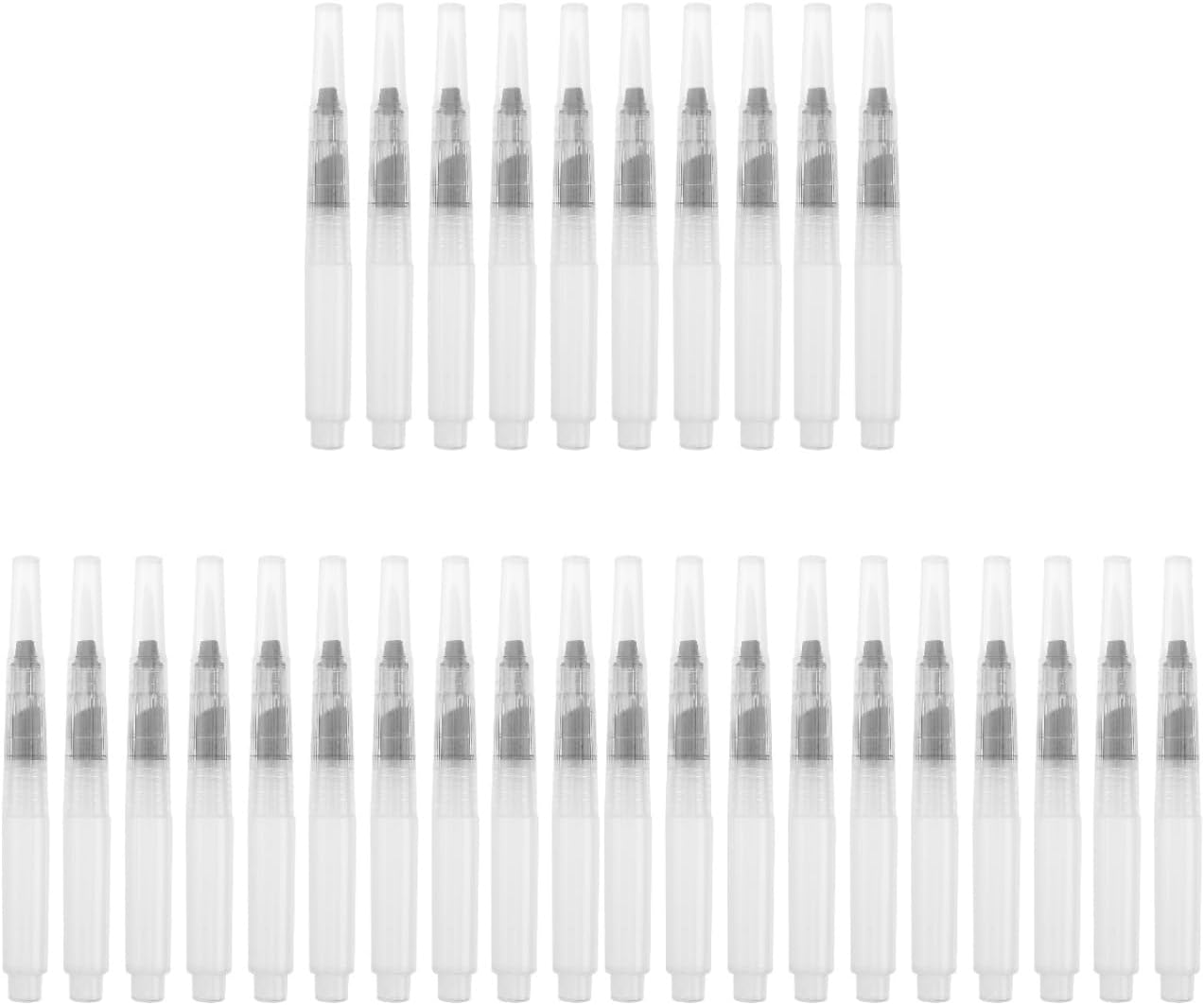EXCEART 30 Pcs Watercolor Brush Pens Set - Refillable Water Brush Pens for Watercolor Painting and Drawing Bulk Water Soluble Colored Ink Pens for Artists and Hobbyists