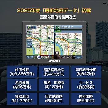 Amazon.co.jp: 5インチカーナビ【2025年最新地図】5インチ