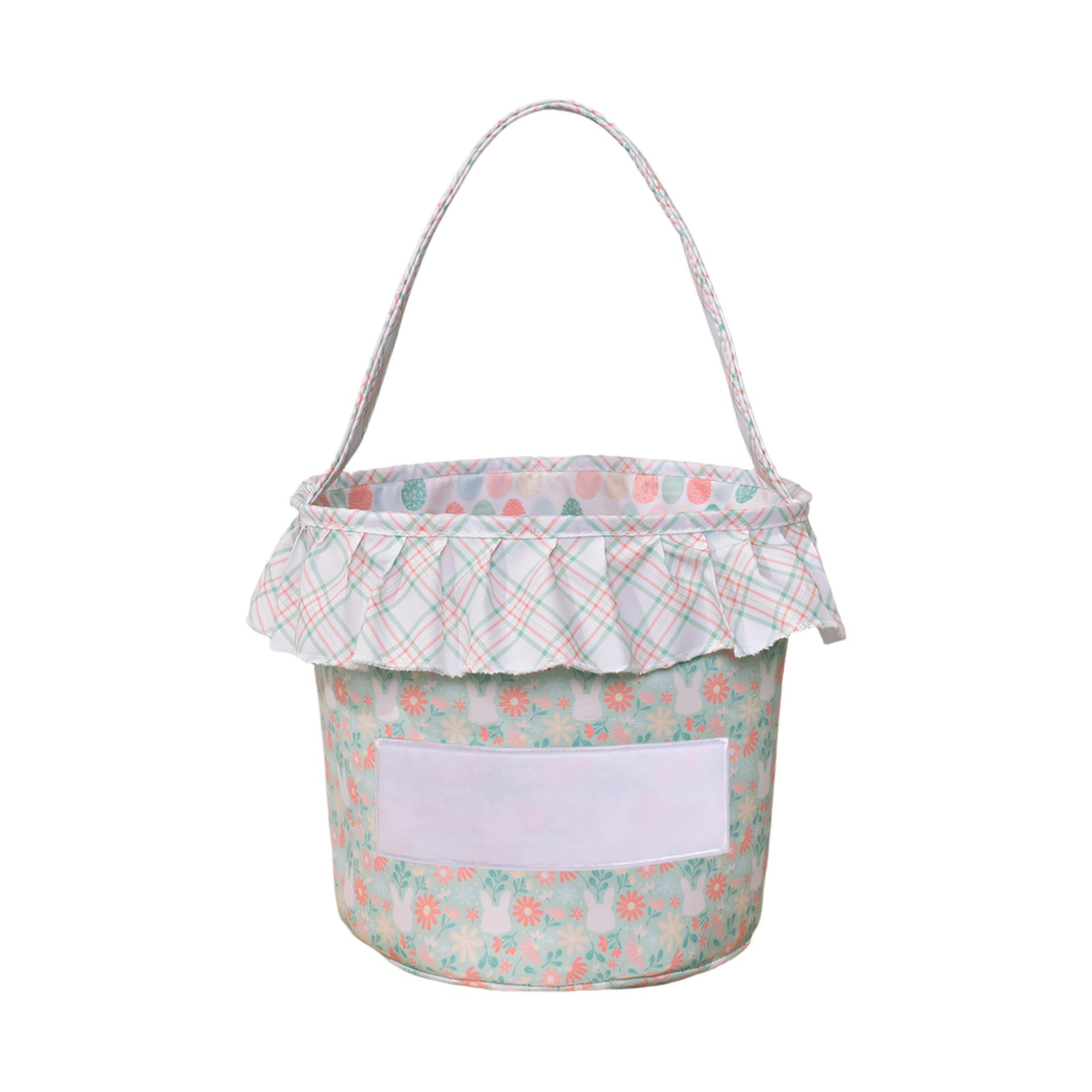 OSNIYAW Foldable Fabric Easter Themed Organiser Carry Handle for Seasonal Storage Conies Toy Planner