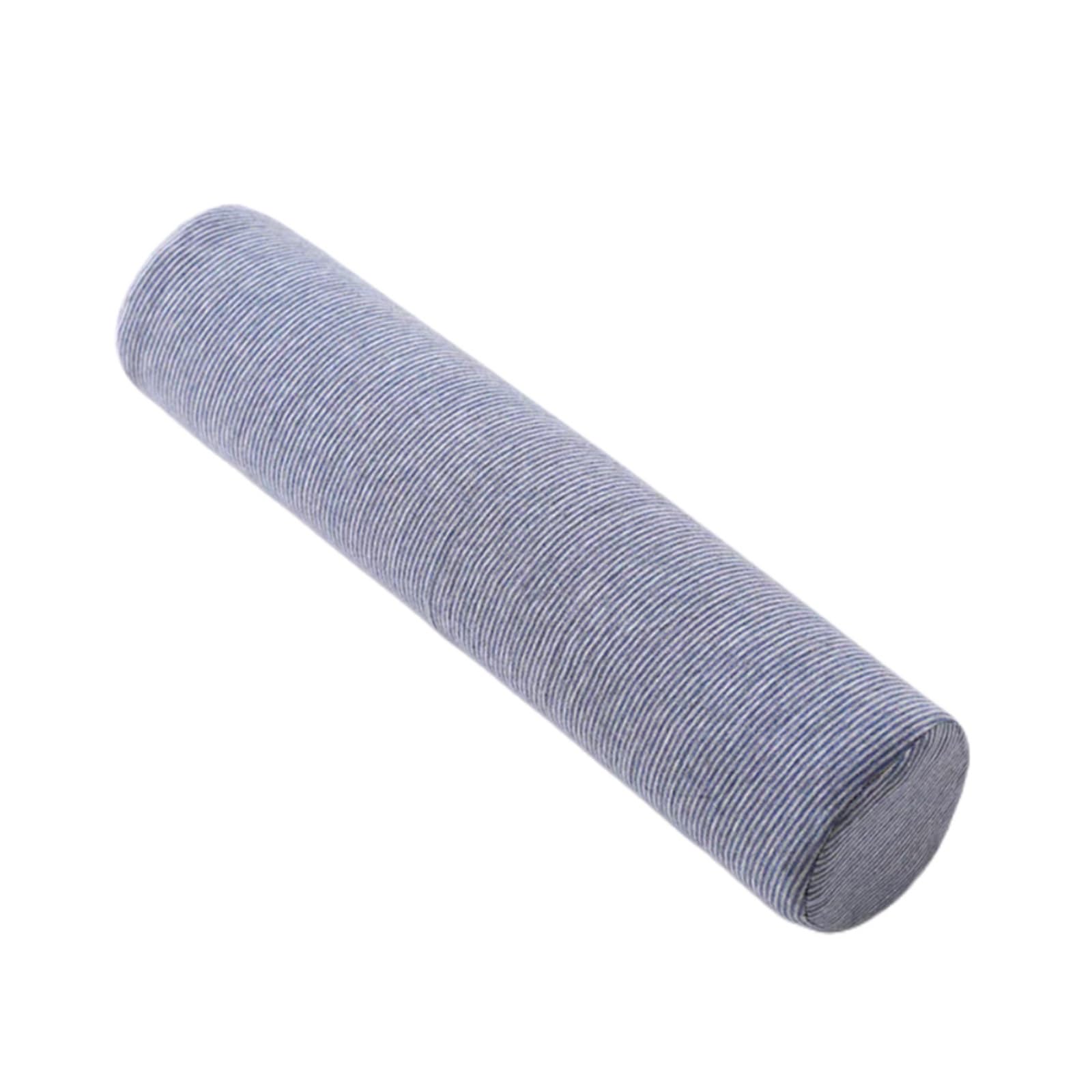 Nackenrolle Mit Bezug 58x10 cm Kissenrolle Aus Memory Foam Multifunktionales Nackenkissen Rollen Kissen Zum Schlafen Im Liegen Und Zur Unterstützung Von Rücken Und Beinen for Bett Und Sofa(Dark Blue)