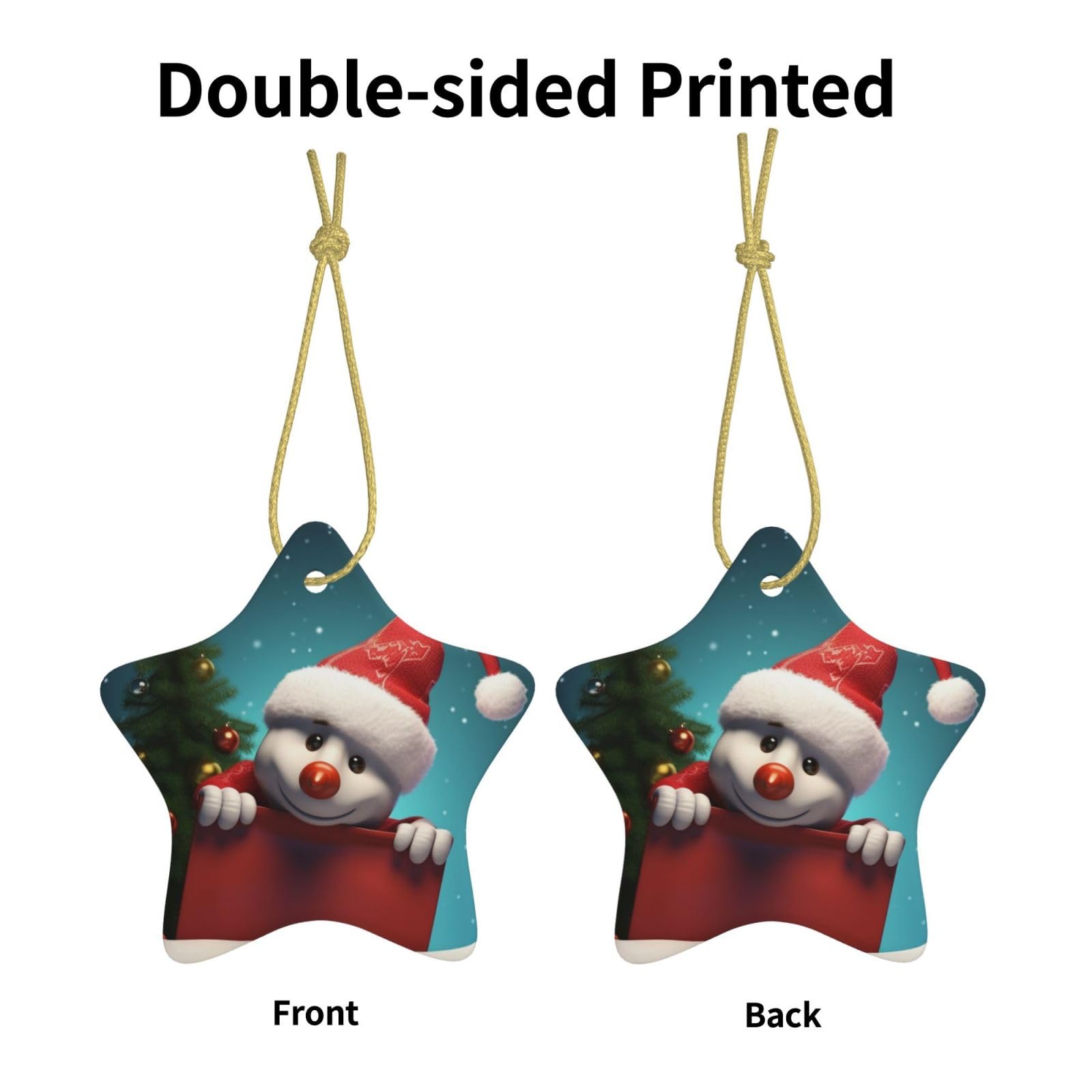 Pallina di Natale personalizzata con microfono con note musicali, decorazione natalizia in ceramica a forma di stella, decorazione per albero di Natale per fidanzato, fidanzata, moglie, regali di