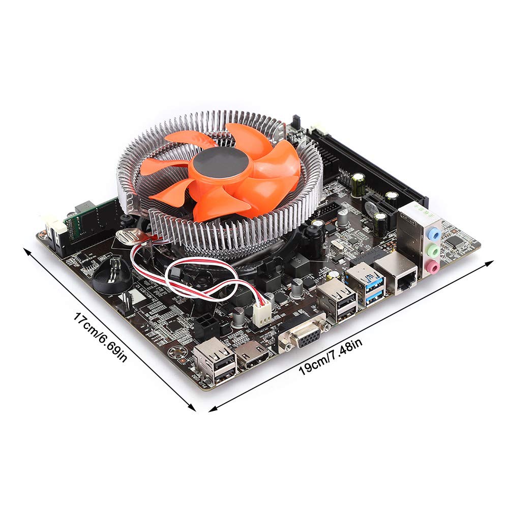 Sxhlseller Conjunto de Placa Base de Escritorio I5, Placa Base B75 Memoria DDR3 VGA 4G HDMI Salida Dual Dual-USB 3.0 SATA3 Piezas de Computadora
