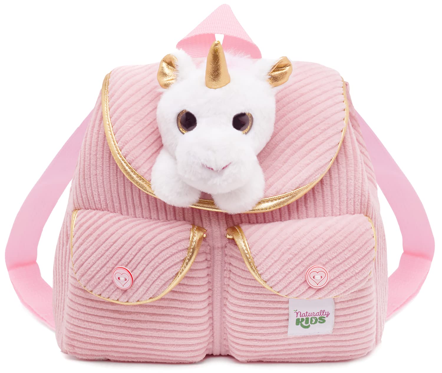 Kids Backpack for Girls Boys w Stuffed Animal