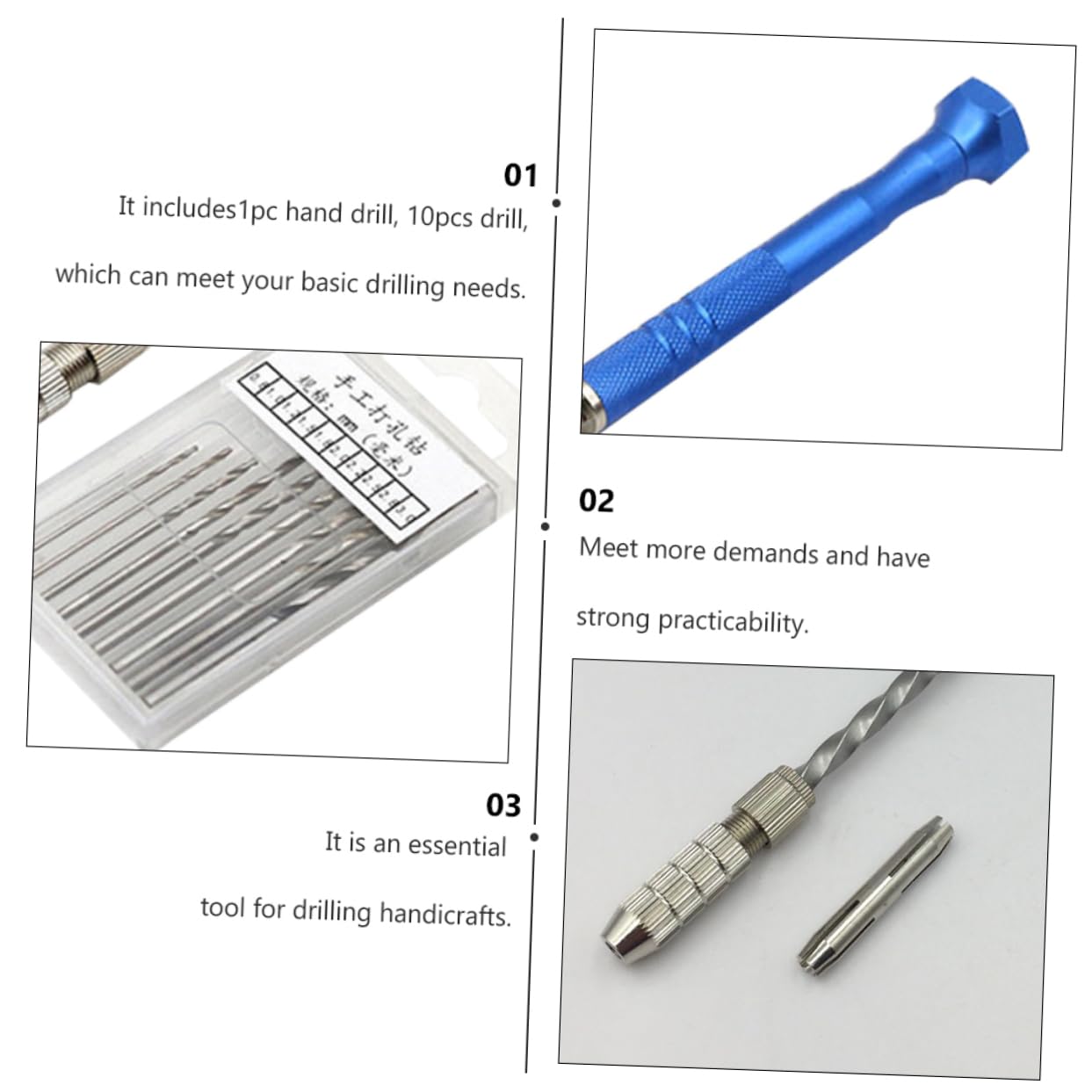 Balacoo 2sets Semi-automatic Glass Drill Bits Drilling for Glass Projects 11pcs*2