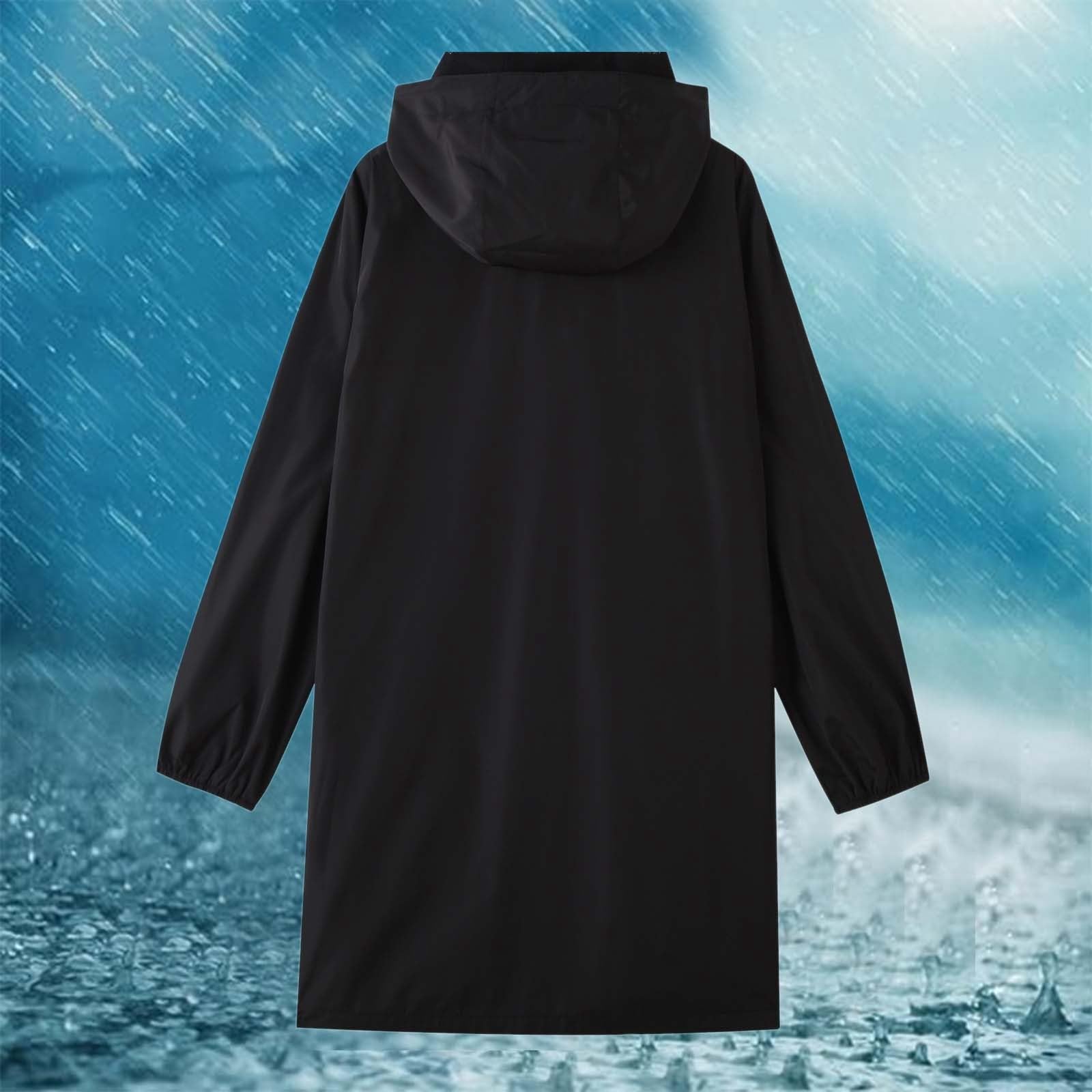 Generisch Regenponcho Damen Wasserdicht Unisex Regencape Leichter Regenjacke Wiederverwendbar Regen Poncho Atmungsaktiv Regenmantel Outdoor, Wandern, Camping Regenschutz