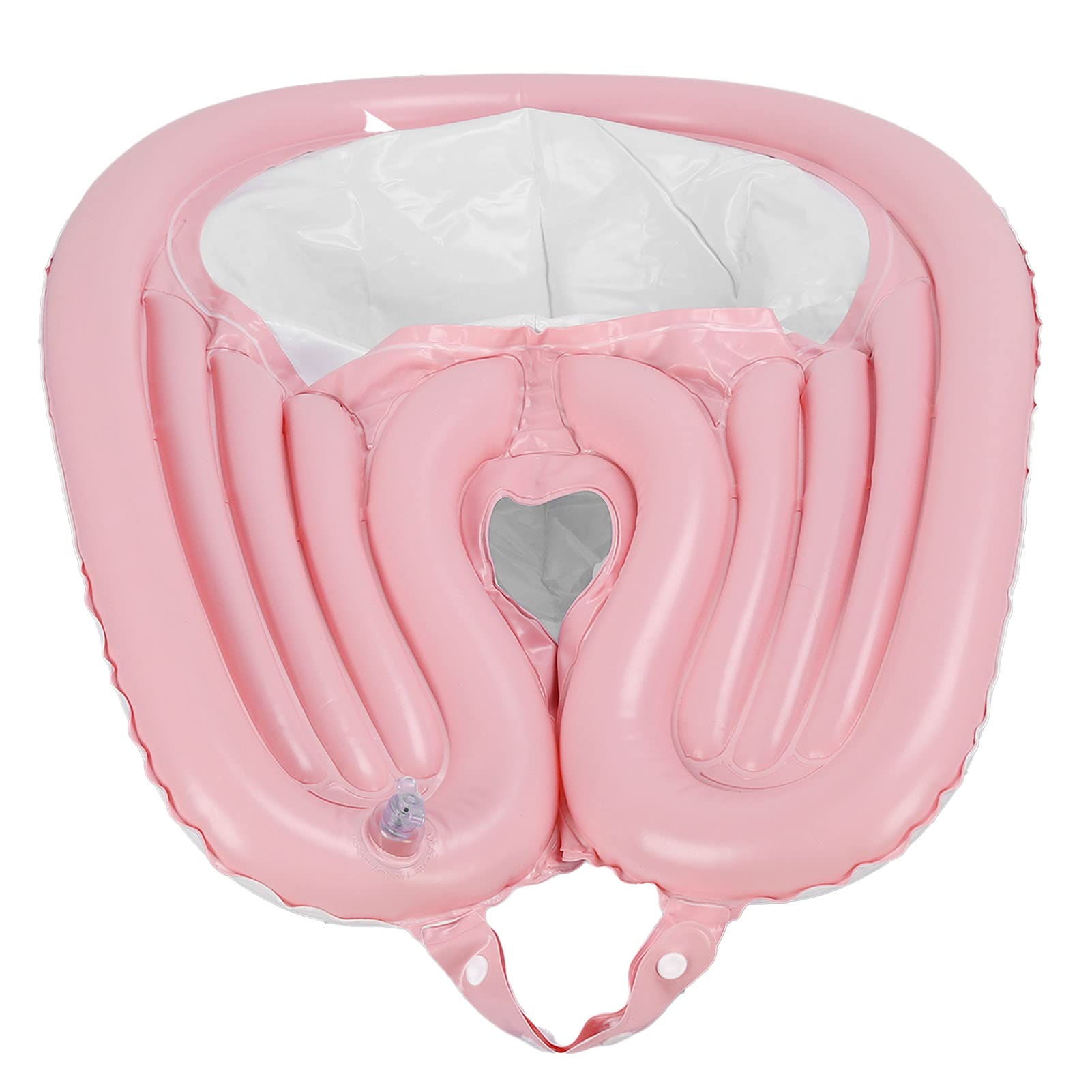 Lavabo para champú, cuenco inflable para champú, fregadero plegable para lavar el cabello con manguera de drenaje desmontable para colocar en cama