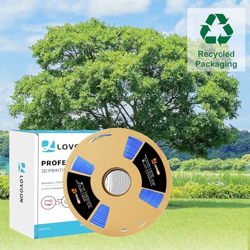 Image of LOVOON PLA Filament 1.75mm Silk Blue Green dualcolor Change by Angle 3D Printing Filament, Shiny Coextrusion PLA Filament, Silk Blue Green, 1KG /(2.2lbs) /Spool
