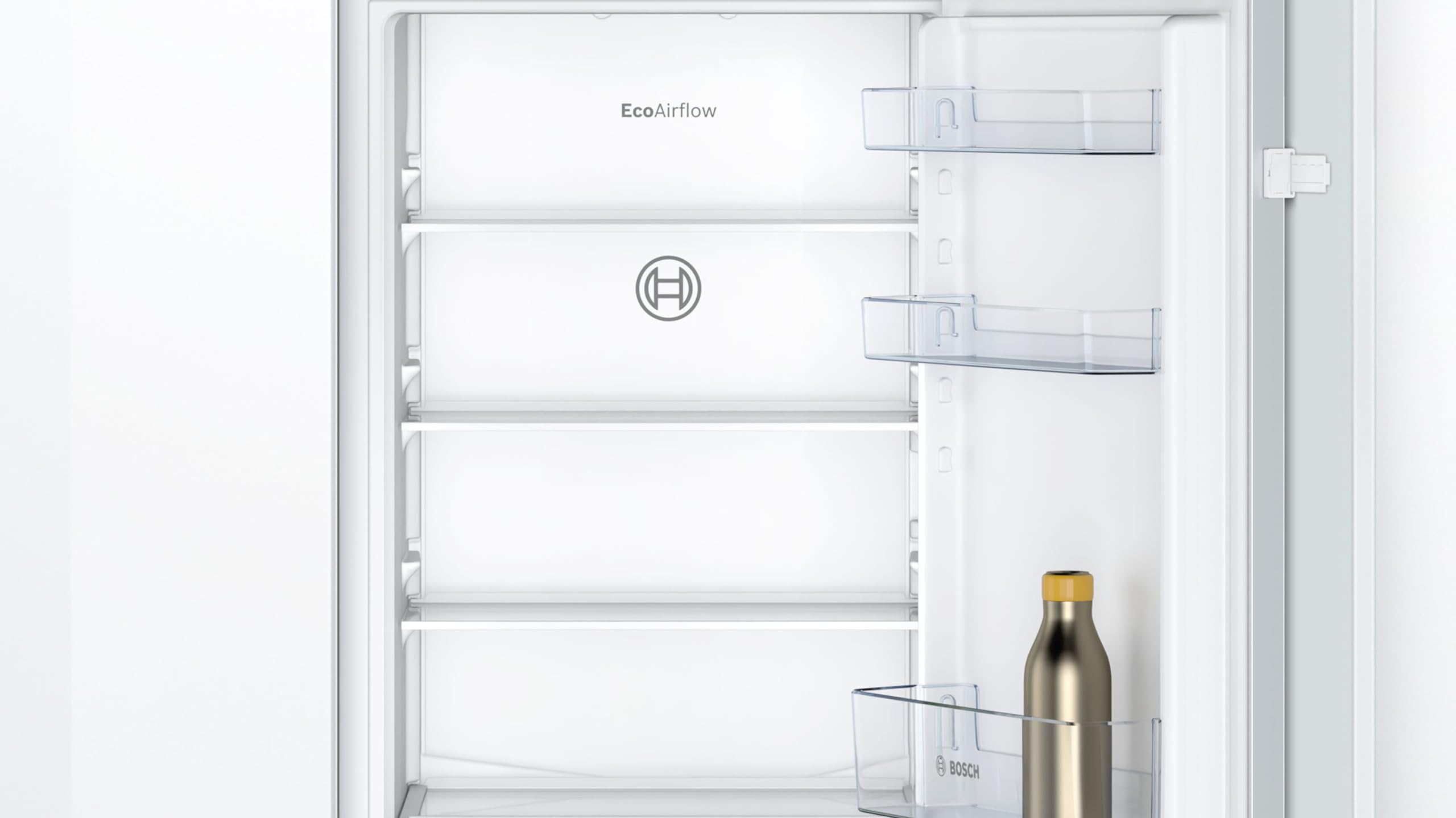 Bosch Serie 2 Kühl-Gefrier-Kombination 177.2 x 54.1 cm NoFrost KIN86NSE0 | Made in Germany, Nie wieder abtauen, MultiBox XXL Frischhalteschublade, BigBox für großes Gefriergut, helle LED Beleuchtung