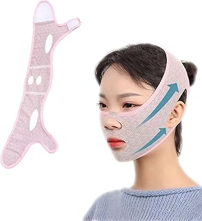Beauty Face Sculpting Sleep Mask Reusable V Line Lifting Mask Facial Slimming Strap Double Chin Reducer V Line Shaping Face Masks Face Tightening Chin Mask (1PCS)