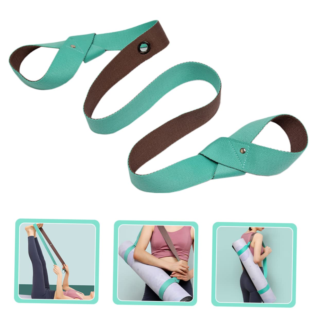 Toyvian Yoga Tragegurt Hautfreundlichem Verstellbar Tragbar für Fitness Yoga Schützt Hände Verletzungen für Hause