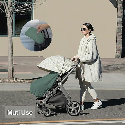 Vista 7 de Fundas de lactancia de muselina para lactancia materna, cuello de arco, fundas para lactancia materna para mujeres, mamás, privacidad, transpirable