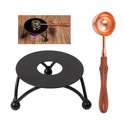 LAECHATAR Cuchara de sellado de cera para calentador de sello de cera eléctrico y kit de sellado de cera