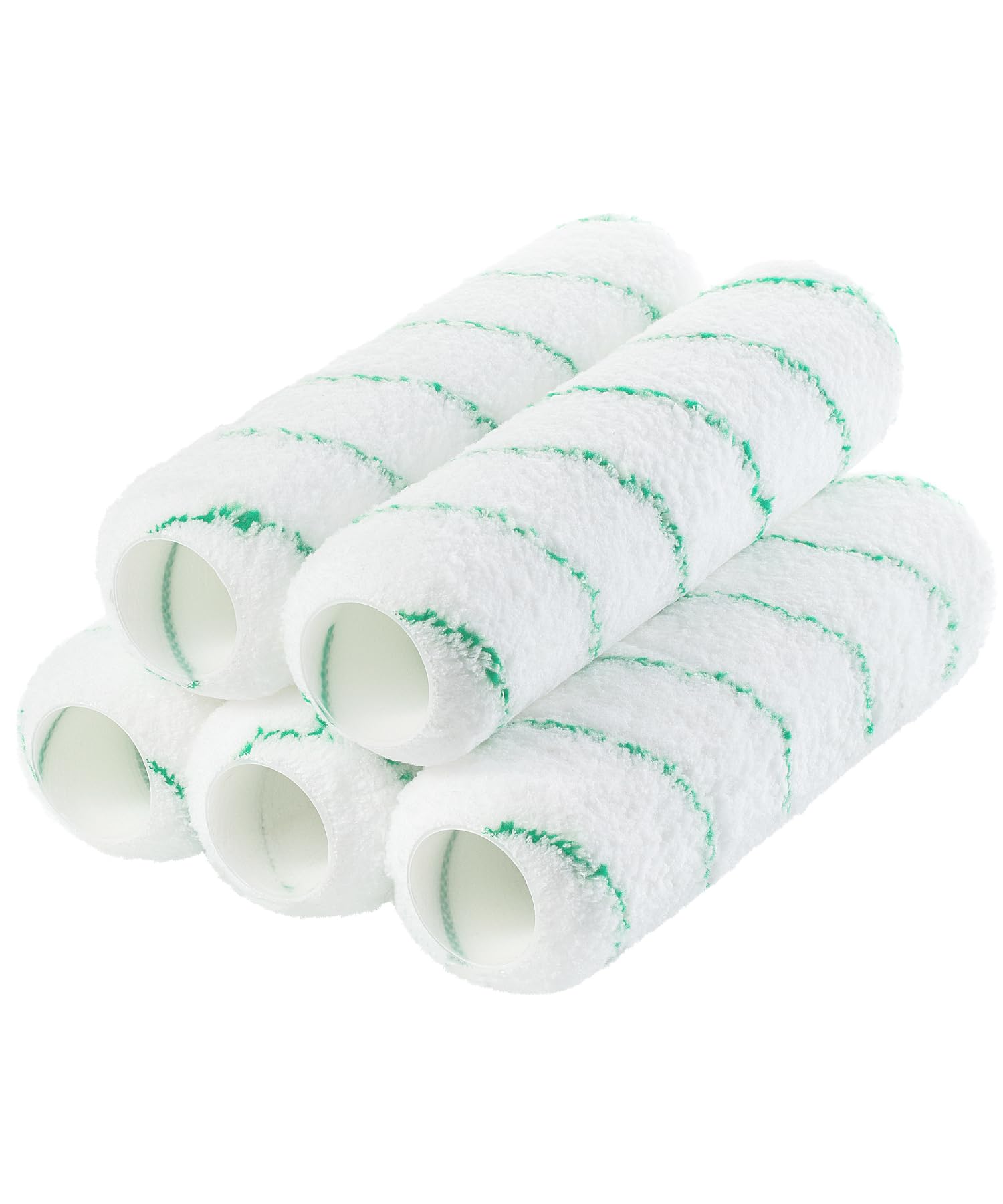 Bates- Paint Roller Covers, 9" Roller Covers, Pack of 5, Covers for Paint Rollers, Naps for Paint Roller Brush, Roller Naps, House Painting Supplies, Nap for Roller Frame, Dark Pink Color