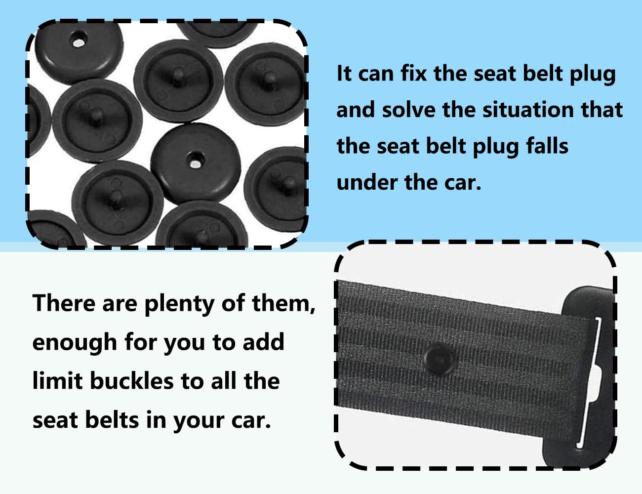 20 Paia Clip Antiscivolo Per Cinture Di Sicurezza Auto - Prevengono Scivolamento, Per Auto, Moto, Zaini - Foto 9