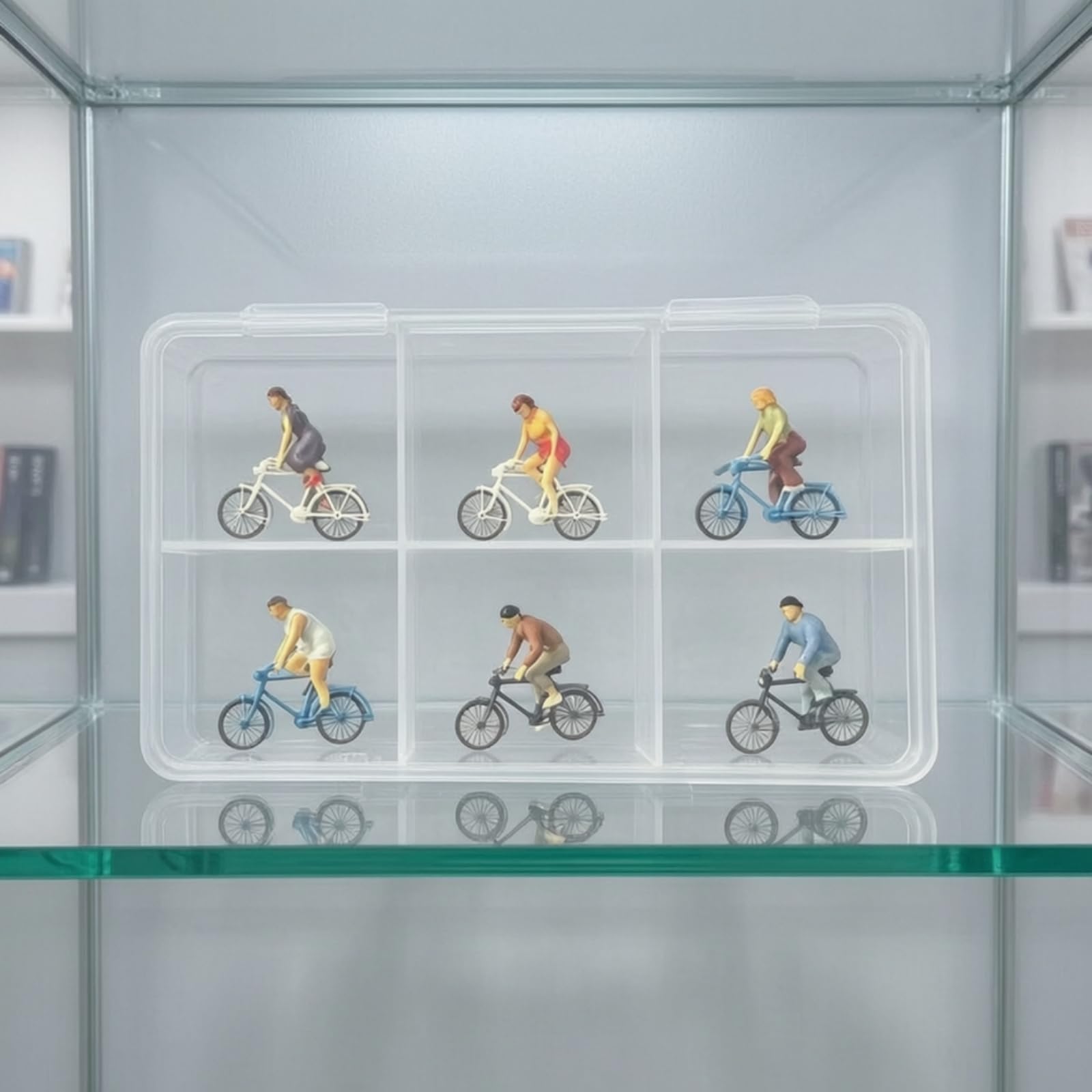 Amazon.co.jp: Dickly 6 個 ミニチュア 自転車 フィギュア