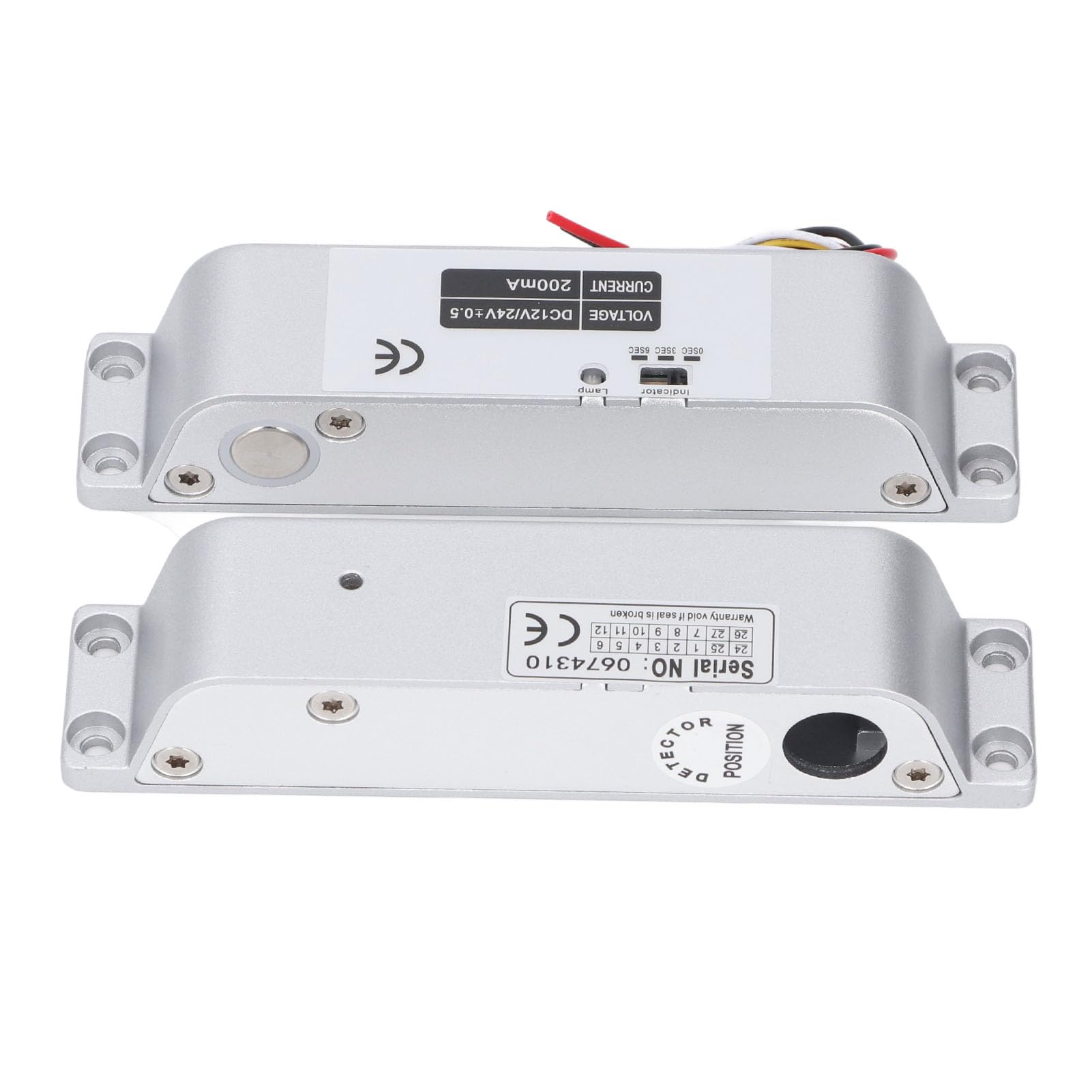 Bolla de Pernos de Caída Eléctrica, CC de 12v 24 V Fail Caferes Modo NC Bloqueo de Puerta Electrónica Puerta de Seguridad de Control de Acceso Puerta de Seguridad con Láminas de