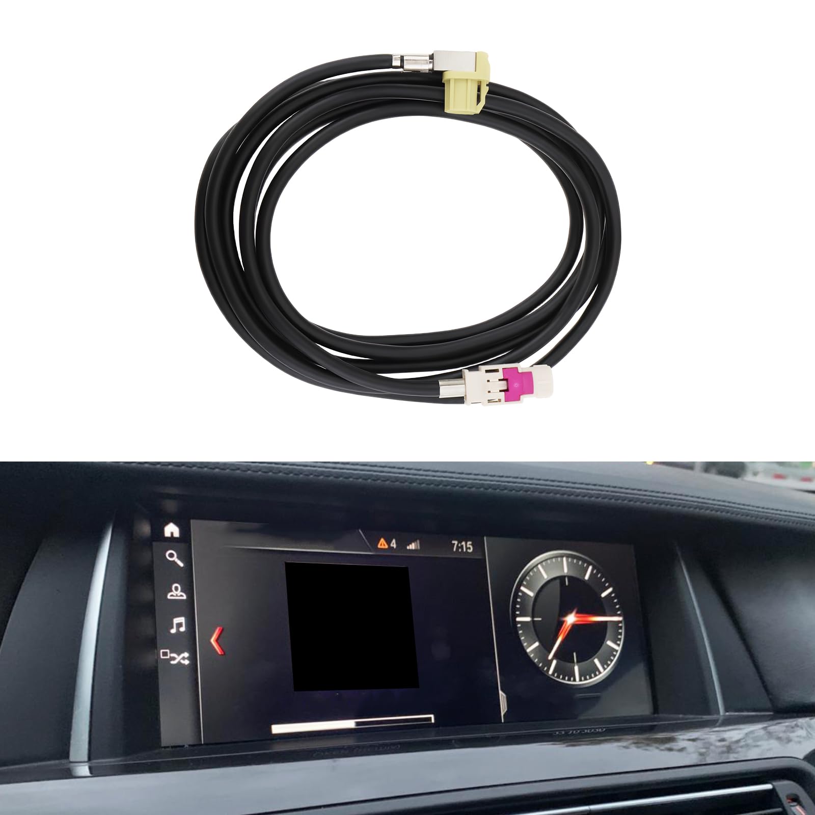 Cavo USB per auto HU a bracciolo adattatore compatibile con BMW F C IC NBT EVO 1,5 m