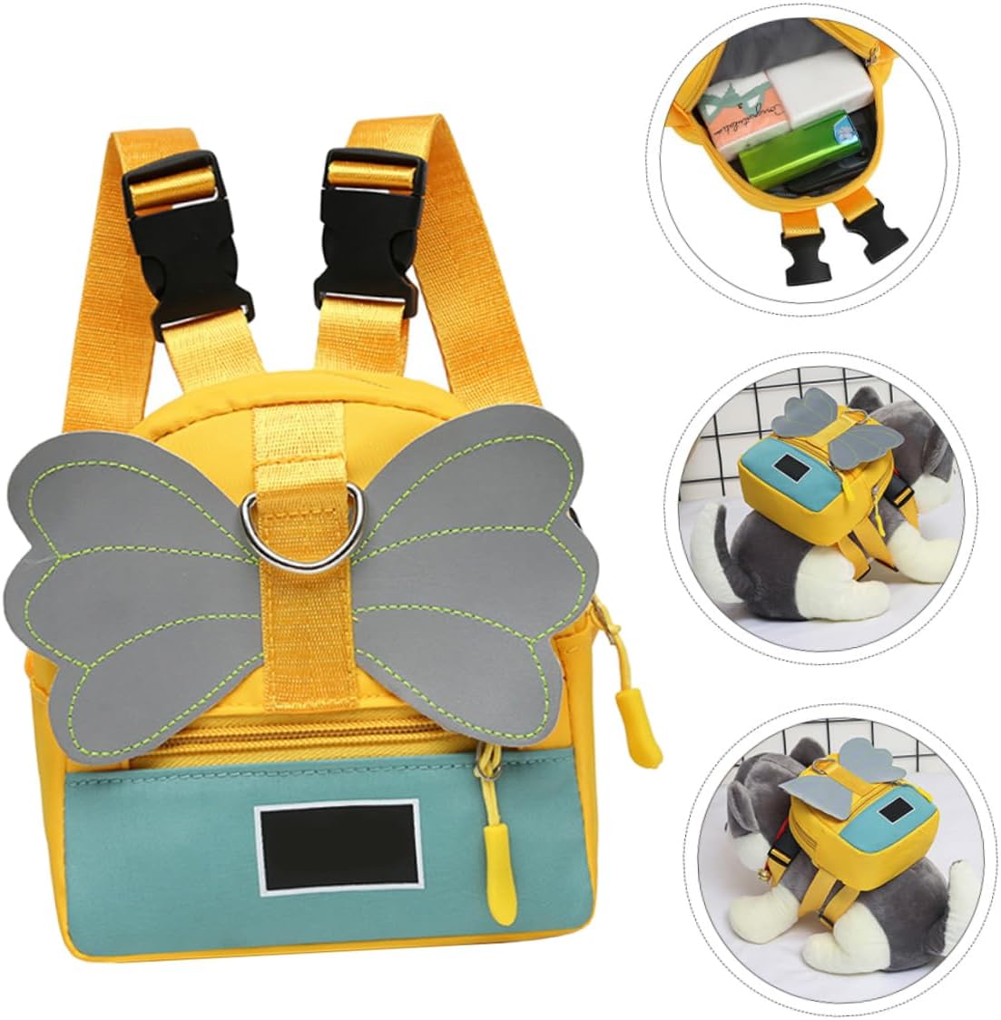 Yardwe 1pc Dog Self-Wearing Pet Backpack Vest Storage Pouch for Outdoor Activities Reflective Design for Safety for Hiking and Daily Walks