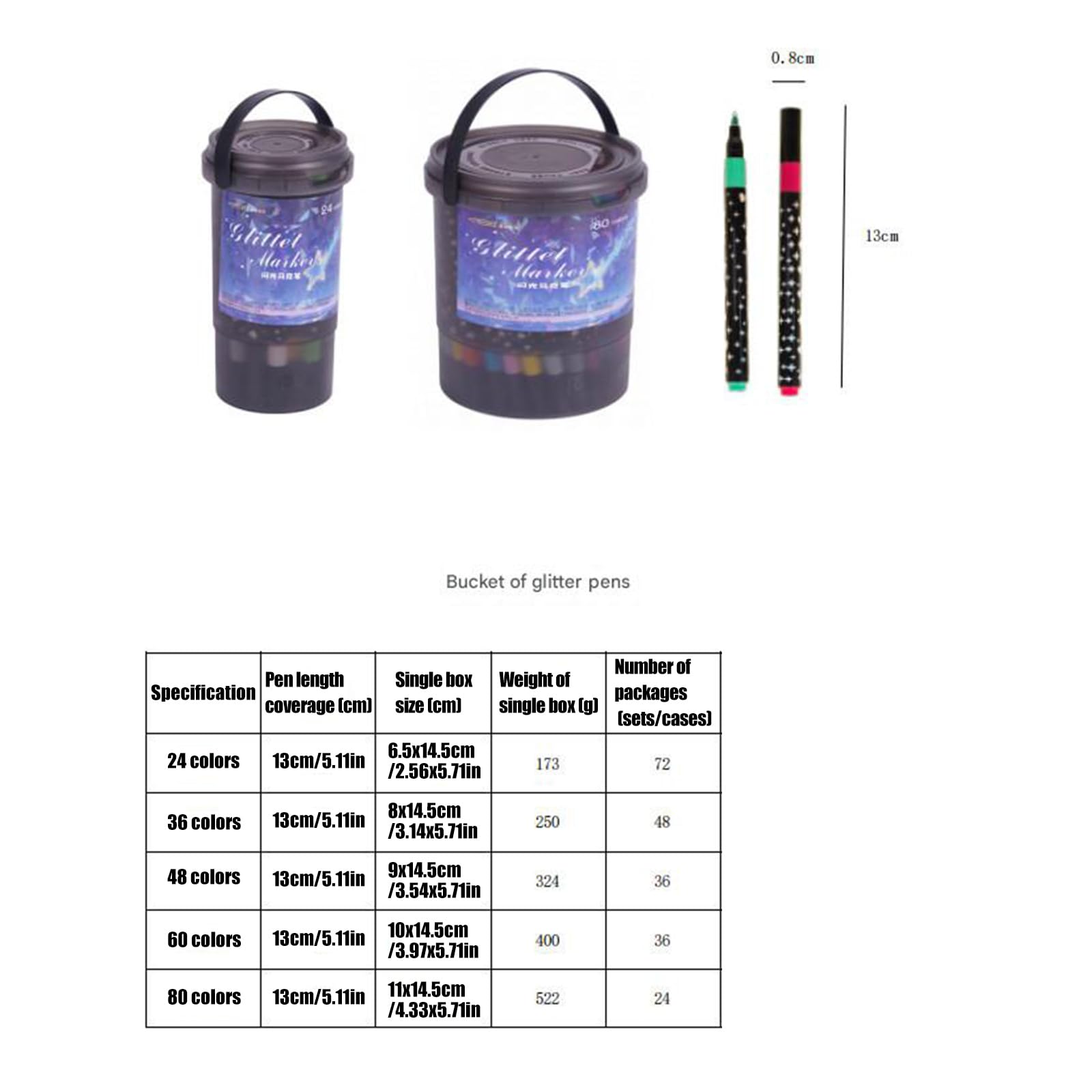 1 Set glitzernde Acryl Marker, flexible Spitzen, wasserfester Marker für kräftige Farben und schimmernde Effekte beim Basteln, Zeichnen, Gel Szintillat Marker