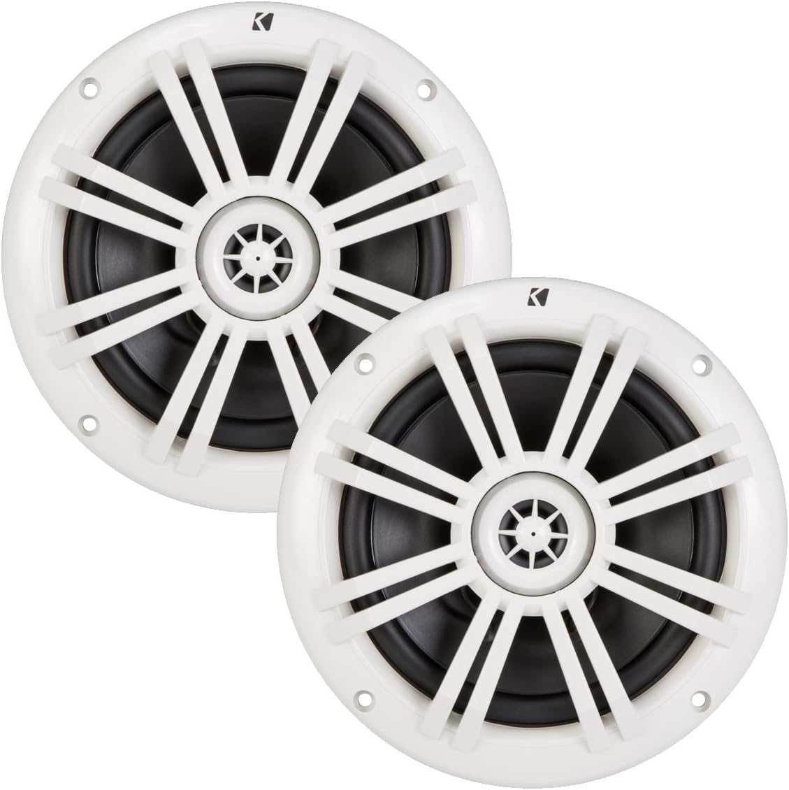 KICKER 6.5 Inch KMSeries Marine Speakers 41KM654CW (Pair