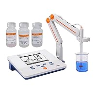 Vista 9 de Instrumentos, kit de medidor de pH de sobremesa de laboratorio, calibración automática de 1-2 puntos, precisión de pH 0.01, medidor de pH superior