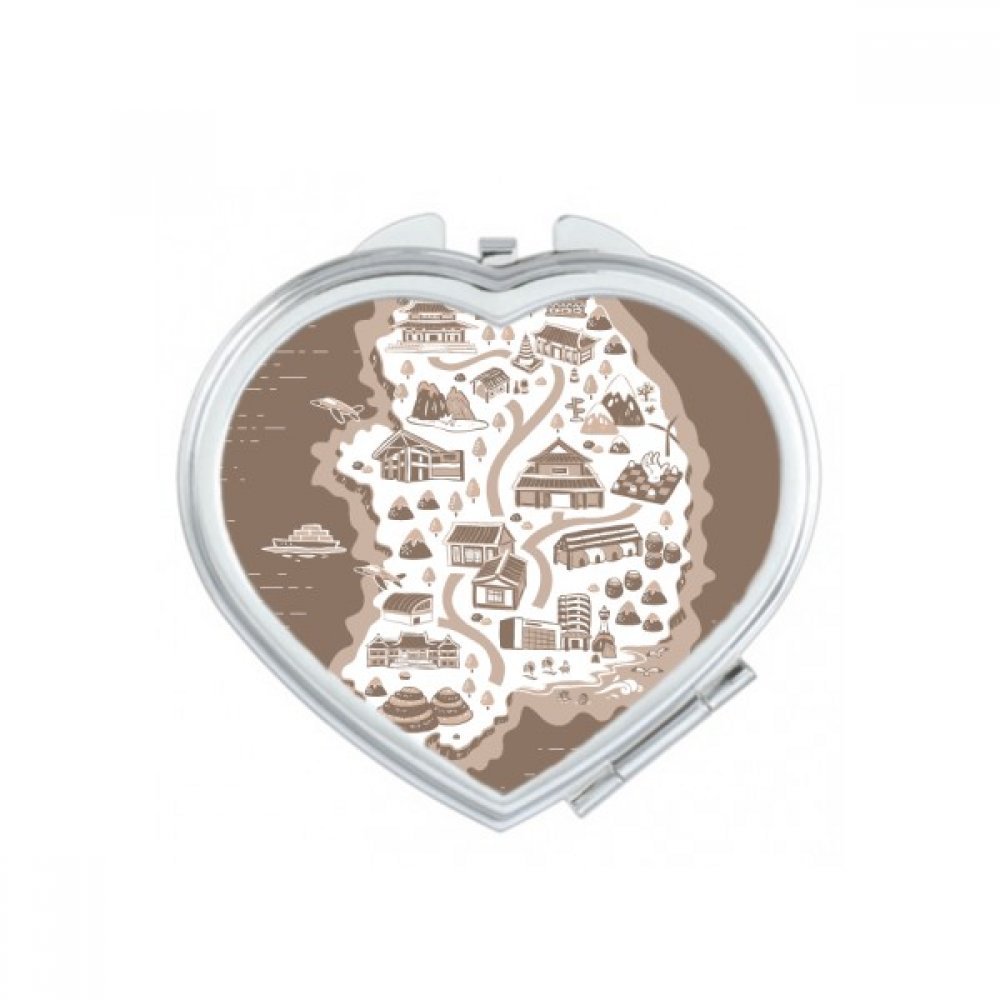 Miroir de maquillage Séoul Busan idéal pour les retouches en voyage