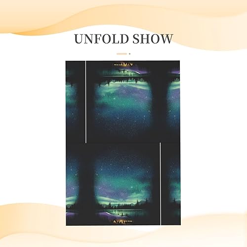 Miniatura 5 de MQGMZ Celestial Night Sky Print Tarjetas de agradecimiento con sobres, tarjeta de felicitación de papel perla en blanco clásico