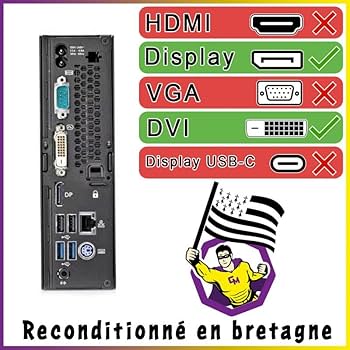 Fujitsu Esprimo Q556 Mini PC Intel I7-6700T RAM 32GB HDD