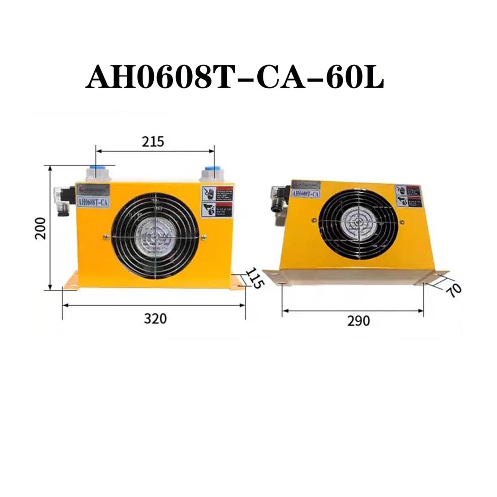 Refroidisseur d'air hydraulique 60L/min AH0608T, outils matériels, radiateur d'huile refroidi par Air, refroidisseur d'huile de refroidissement par Air, 380V 220 24V 12V, offre spéciale Haute performa