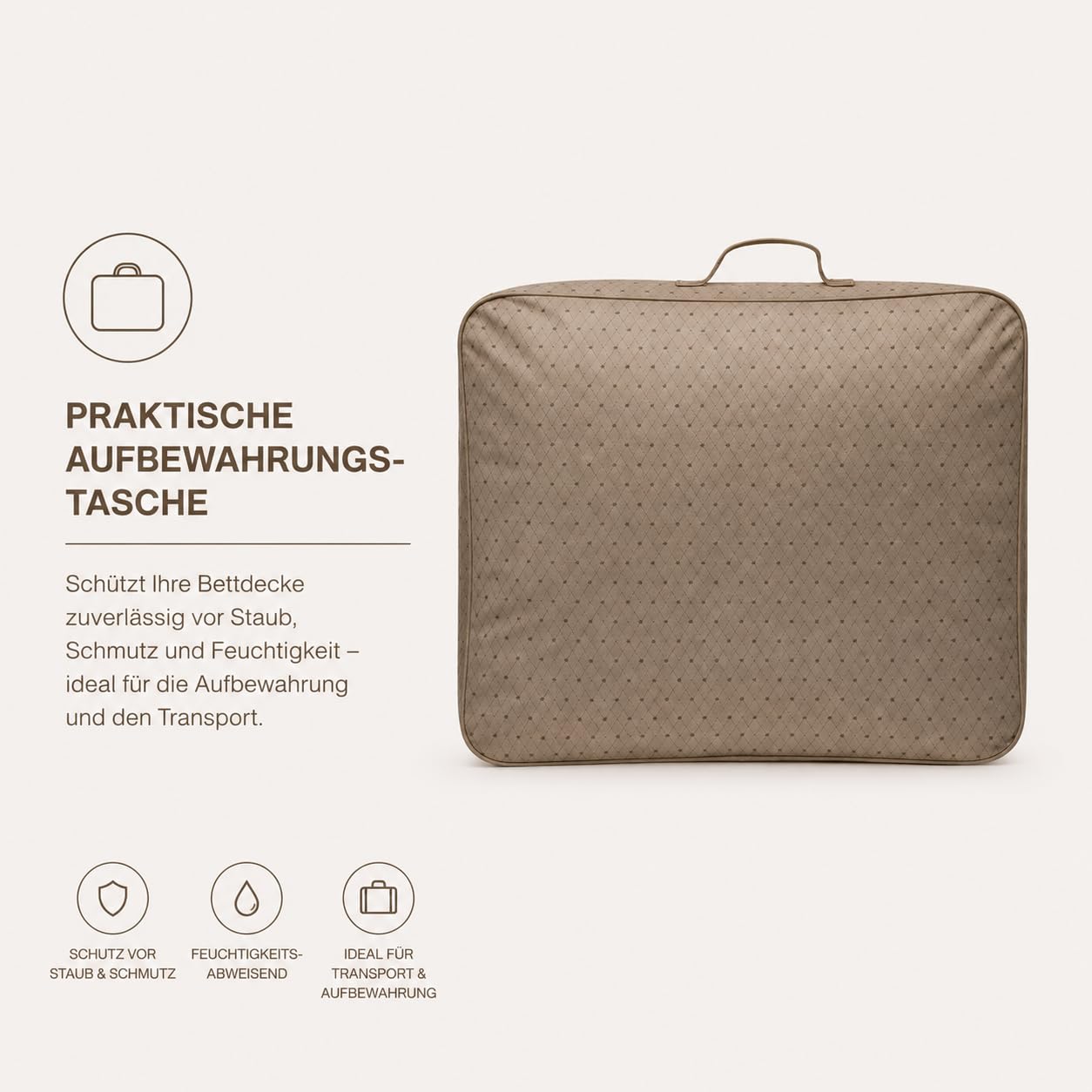 Verdone Merino Ganzjahresbettdecke 180 x 200 cm - 100% Merinowolle - Bettdecke für das ganze Jahr - Baumwoll-Satin Bezug - temperaturausgleichend, atmungsaktiv - Premium Steppdecke