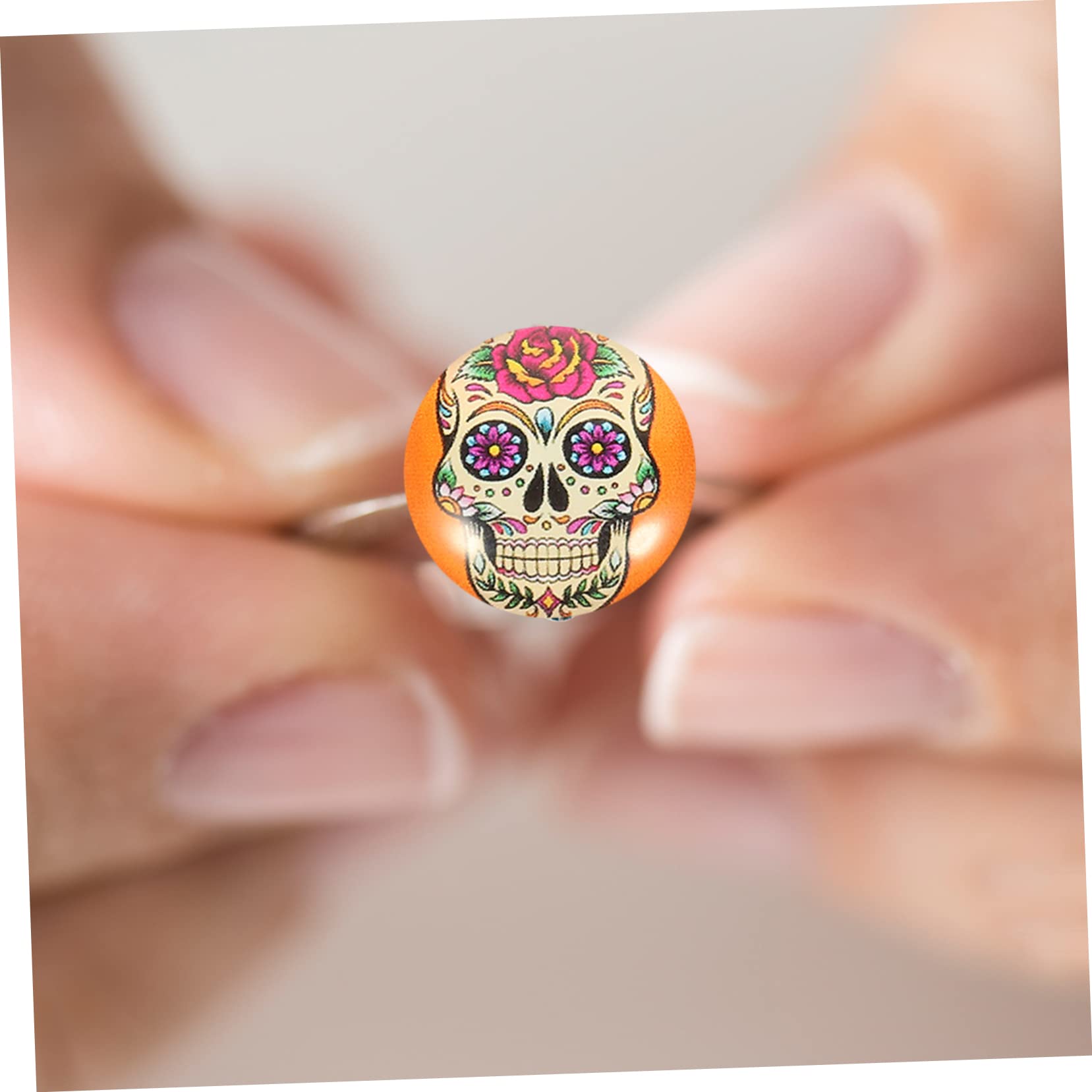 300 Pezzi Cabochon a Forma di Teschio in Vetro Gemme a Cupola in Vetro Accessori per la creazione di Gioielli Fai da Te Cristalli per lavori Artigianali
