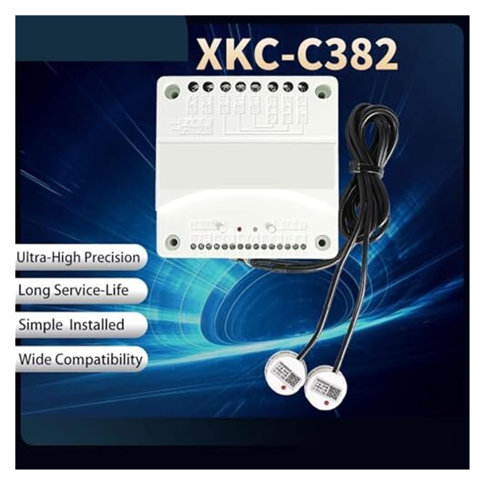 XKC C382 Monitor poziomu wody Automatyczny regulator zasilania i odprowadzania z 2 czujnikami bezkontaktowymi(XKC-C382-1P 220)