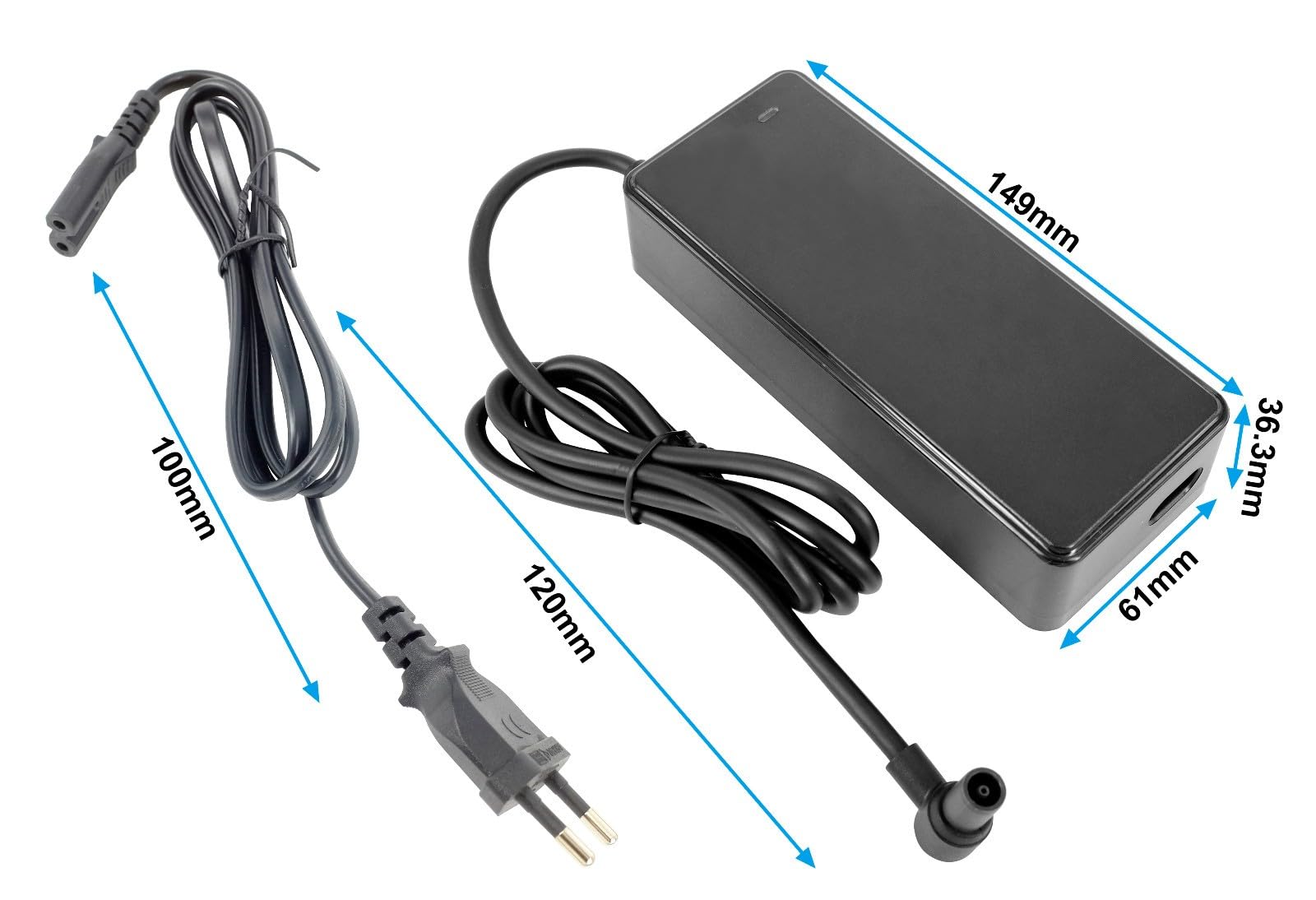 PowerSmart 53,6V 2A Ladegerät für 48V Akkus von Navee N65i, N65i II, S60, S65, ST3, ST3 Pro