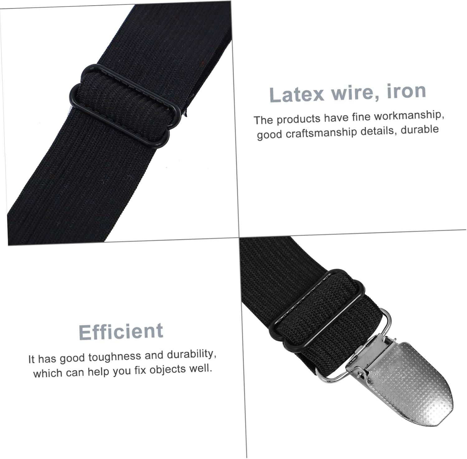 Bed Sheet Fasteners Clips Elastic Sheet Holder Strap for All Bedding Types Easy Installation Prevents Slipping and Wrinkles Convenient and for Tidy Mattress Cover