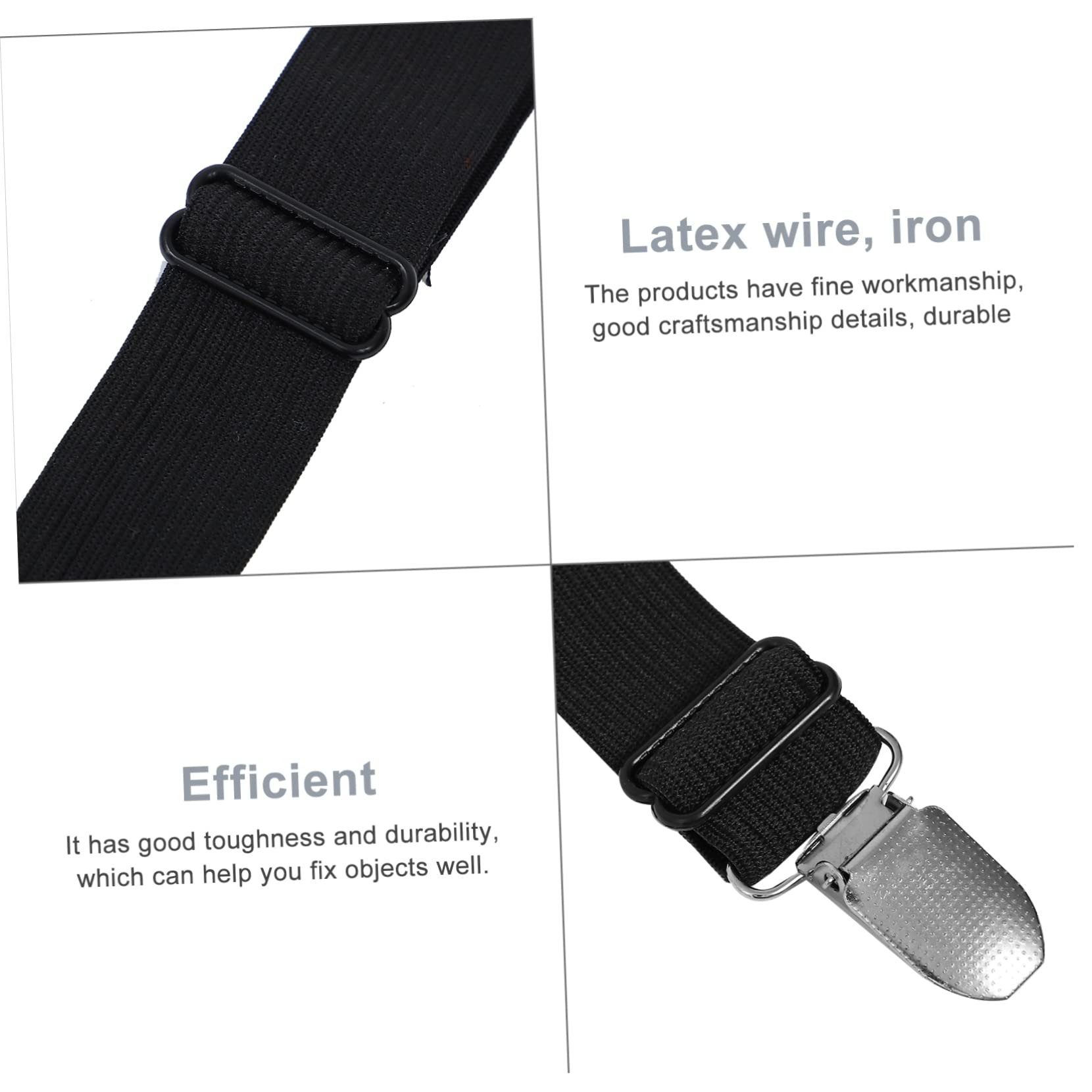 CONGARTENO Elastic Bed Sheet Holders with Clips Sides Straps for Secure Fitting Heavy Duty Sheet Fasteners for Corners and Stable Mattress Clip