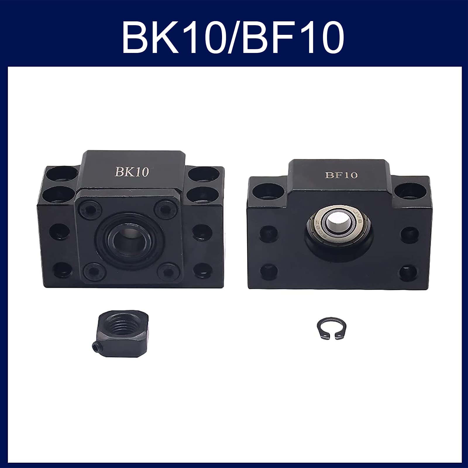 SFU1204 - Mandrino a sfera da 600 mm, in acciaio inox, con supporto BK10/BF10, corpo del dado e kit di accoppiamento, parti CNC