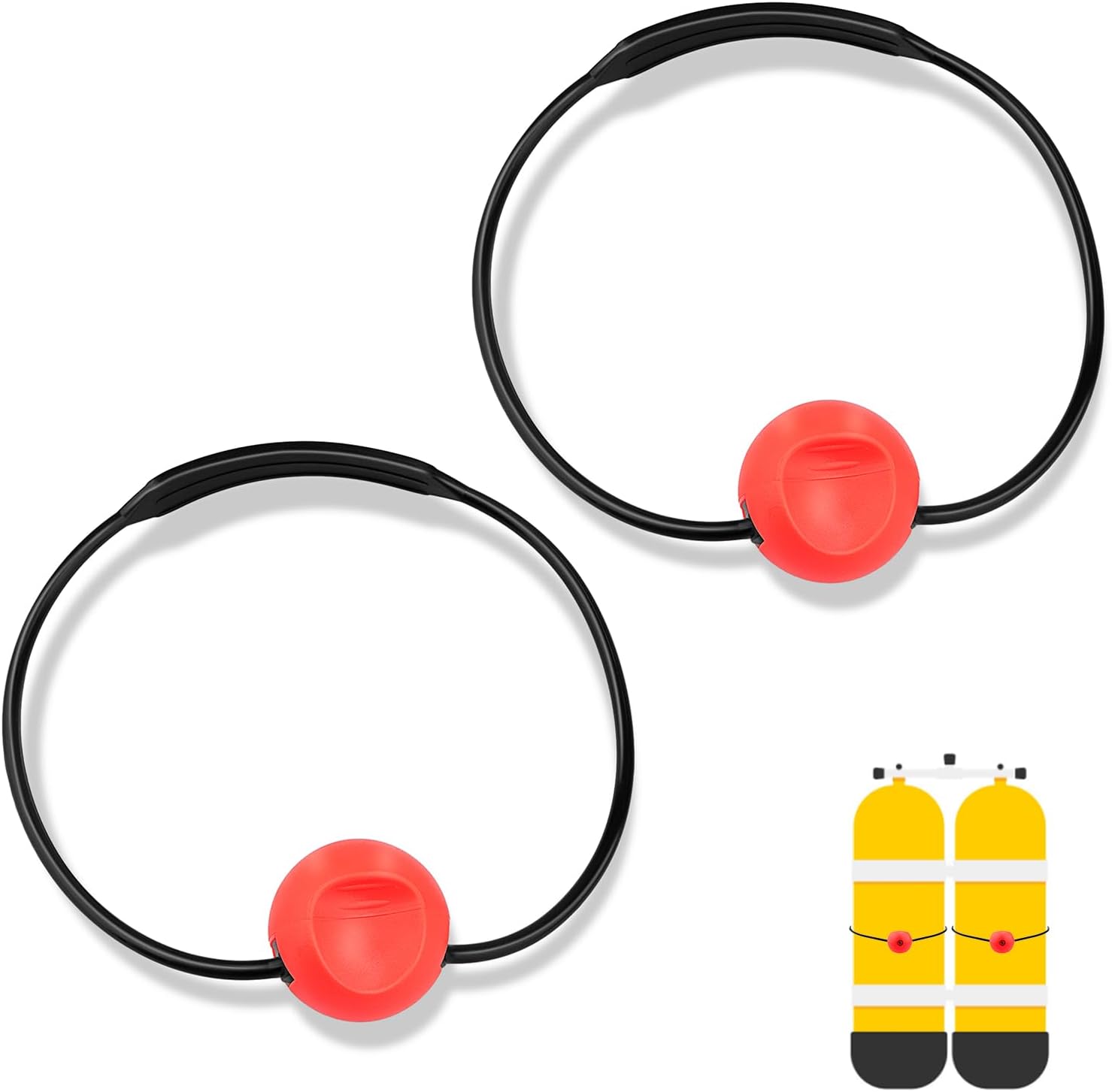 Seafard 2 Pieces Scuba Diving Tank Banger, Dive Cylinder