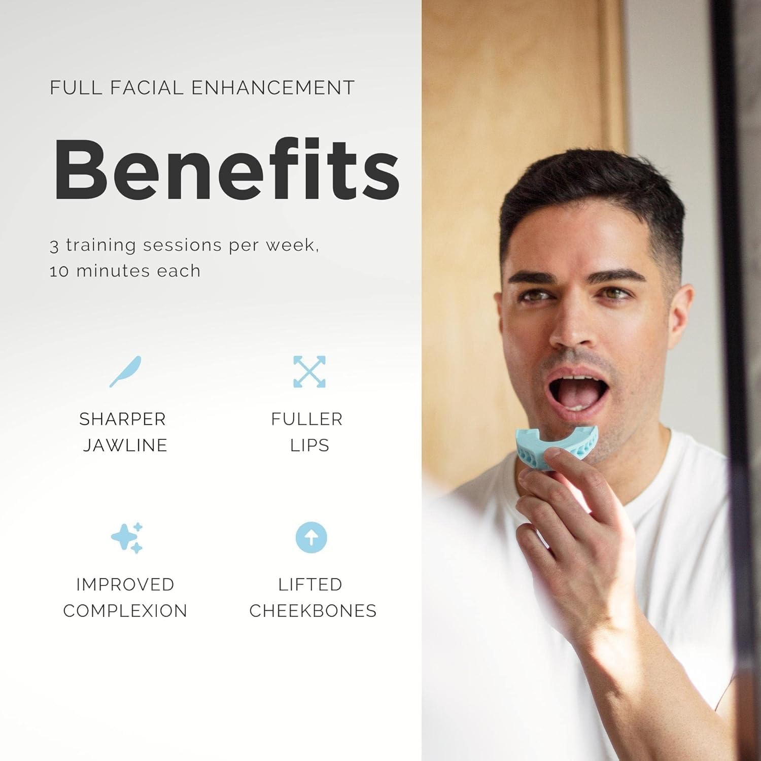 Storn Jawline Exerciser Facial Workout Tool for Men and Women β Strengthen, Tone, and Tighten Jaw and Facial Muscles. 1