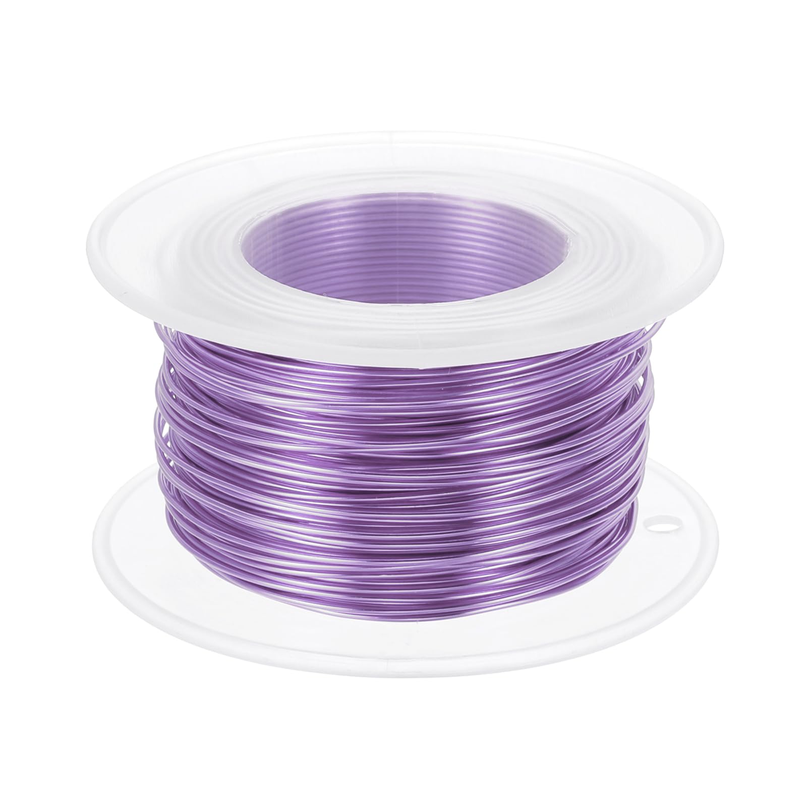 PATIKIL 20 Gauge 0.8mm Aluminum Craft Wire, 98.4 Ft Metal Wire Armature Bendable Wire for Jewelry Making Metal Wrap DIY Light Purple