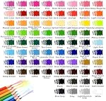 72-Color Colored Pencils Professional Colouring Pencils Coloring Pencils Color Drawing Pencils Set Coloured Sketching Pencils for Adults and Artists